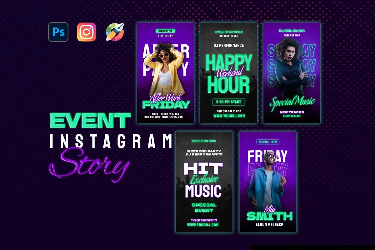 Event — Instagram Story Templates — full case study