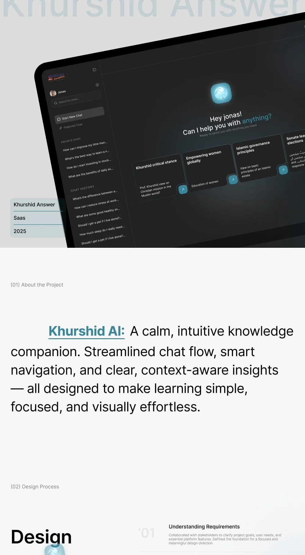 Khurshid — AI Learning Assistant — full case study