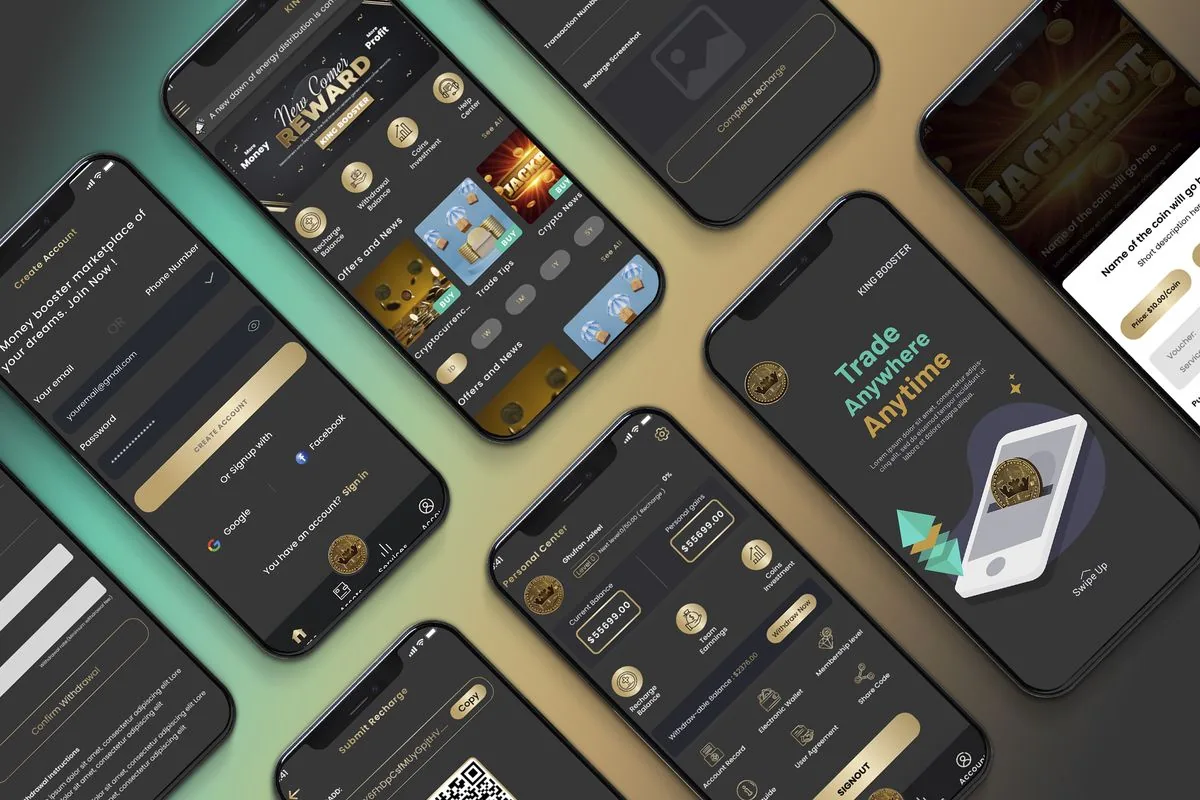 King Booster — Crypto Trading App — full case study