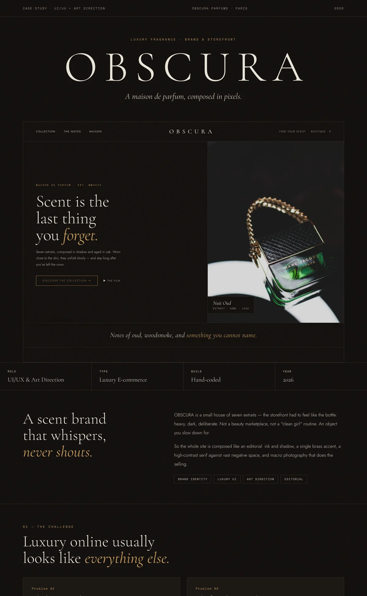 OBSCURA — Maison de Parfum — full case study