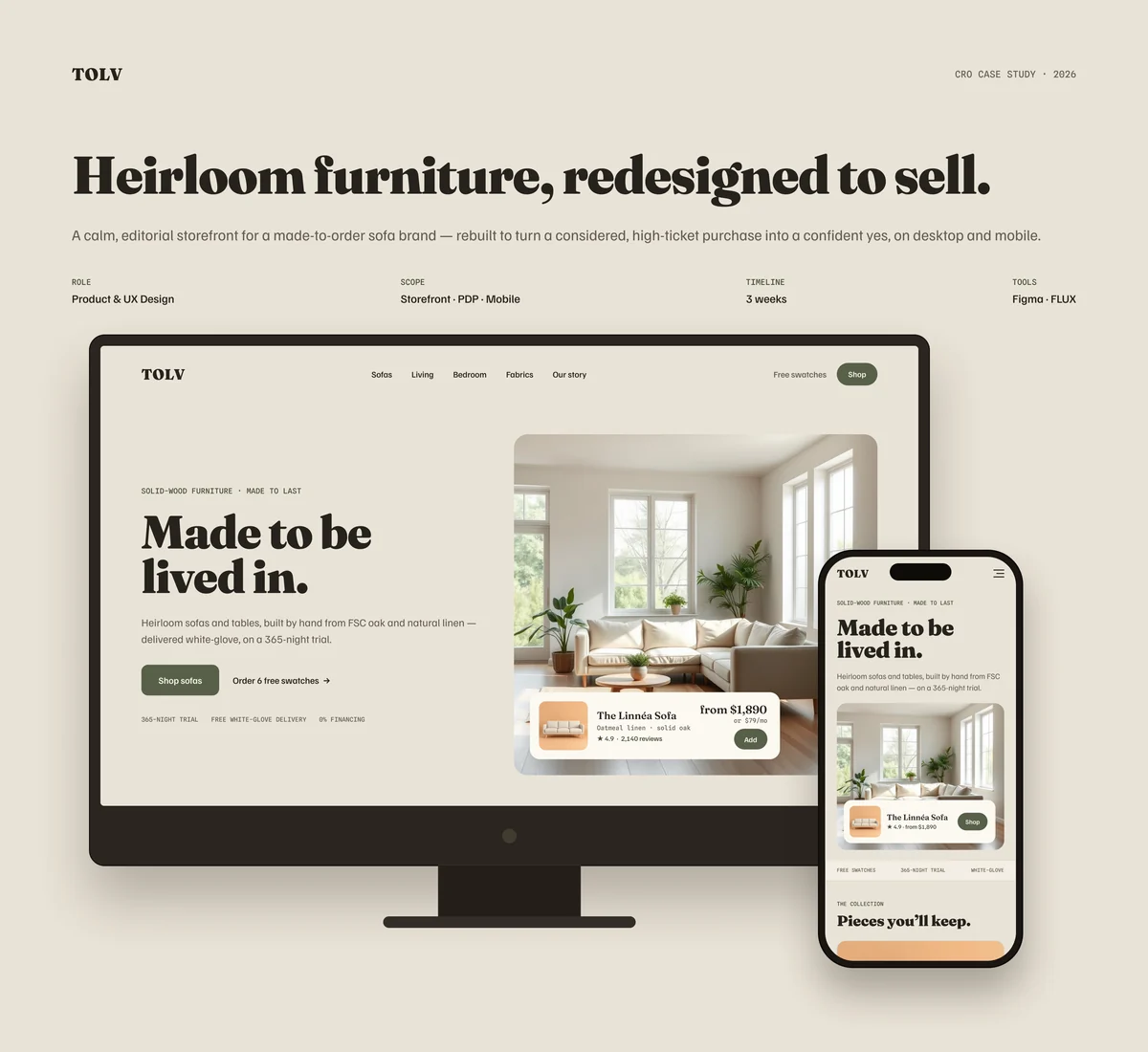TOLV — Made-to-Order Furniture — full case study