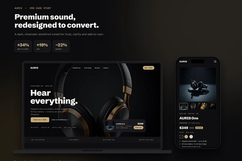 AURIS — Premium Audio Storefront