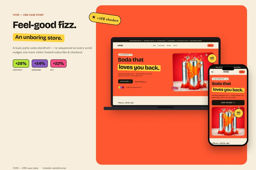 VIVID — Functional Soda, Sold