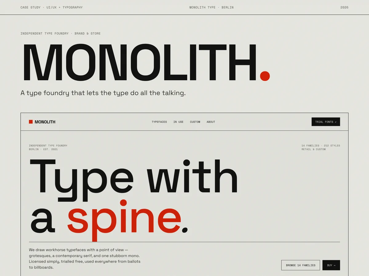 MONOLITH — Type Foundry