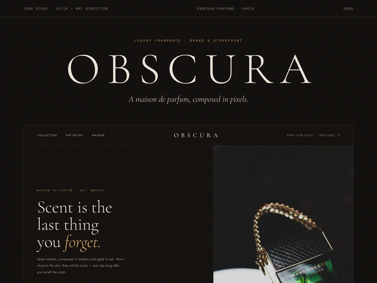 OBSCURA — Maison de Parfum